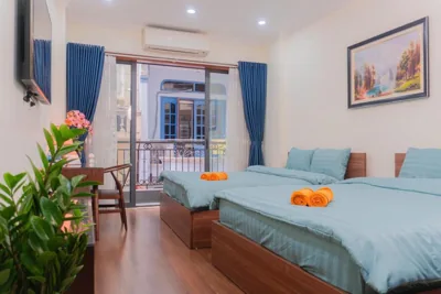 외부 전용 욕실이 있는 더블룸 또는 트윈룸 — IL Divo Luxury Homestay & Spa